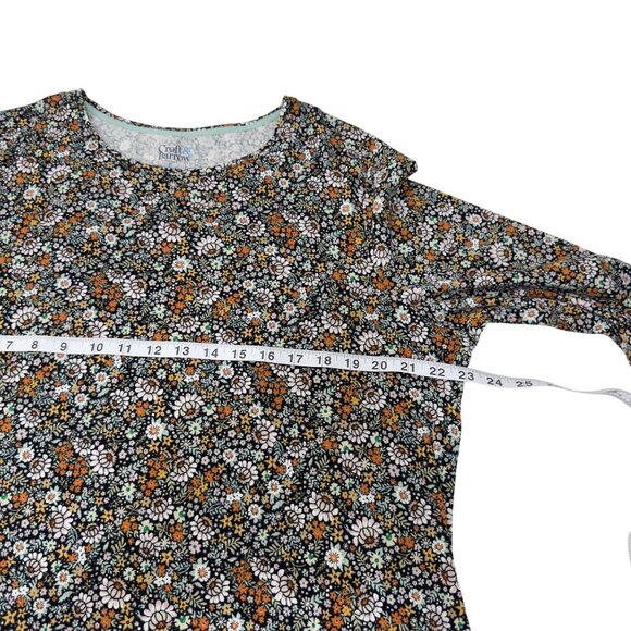 Croft & Barrow Women Floral Long Sleeve Cotton The Classic Tee Top Blouse SZ XXL - Picture 4 of 10